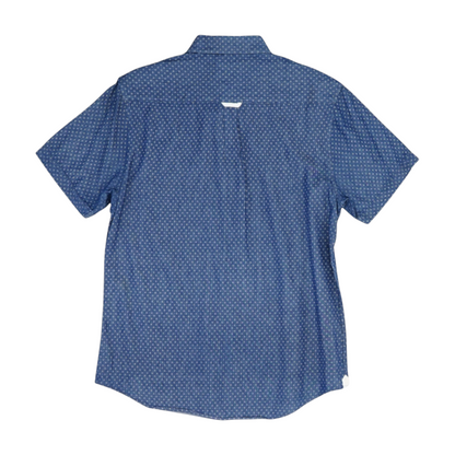 Blue Print Short Sleeve Button Down