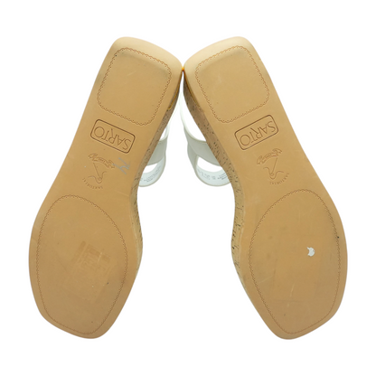 White Wedged Sandals