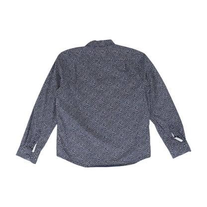 Navy Floral Long Sleeve Button Down