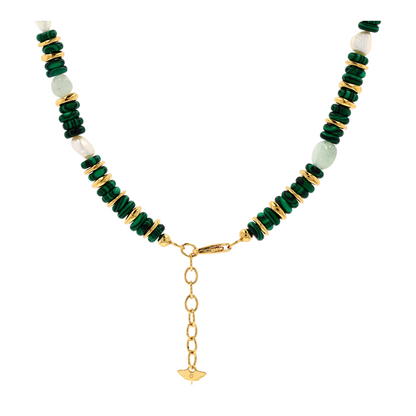Costume Malachite Beaded Necklace