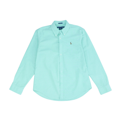 Green Button Down