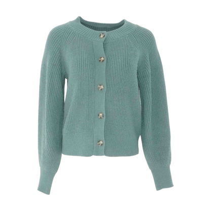 Green Cardigan Sweater