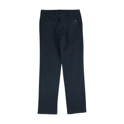 Black Solid Chino Pants