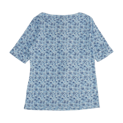Blue Floral Blouse