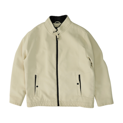 Beige Solid Jacket
