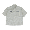 Blue Striped Short Sleeve Button Down