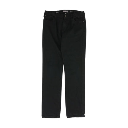 Black Solid Slim Jeans