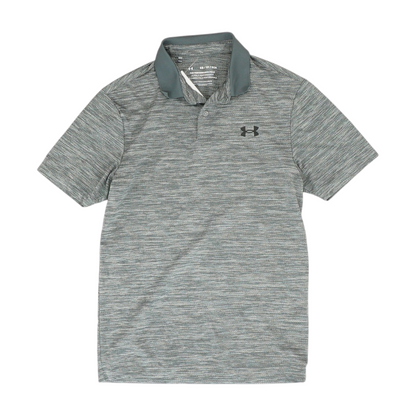 Gray Abstract Short Sleeve Polo