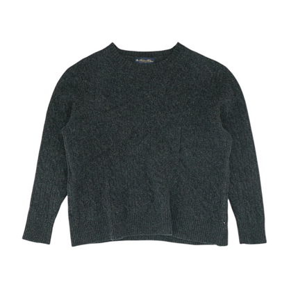 Charcoal Solid Pullover Sweater