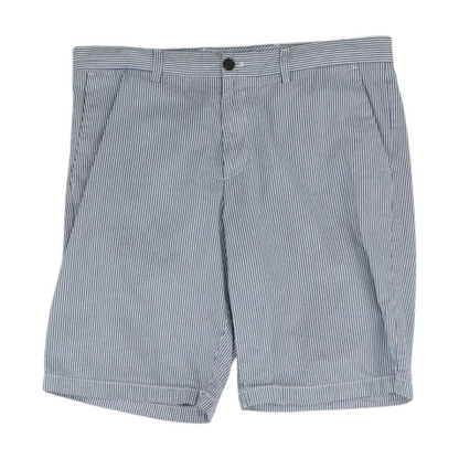 Blue Striped Chino Shorts