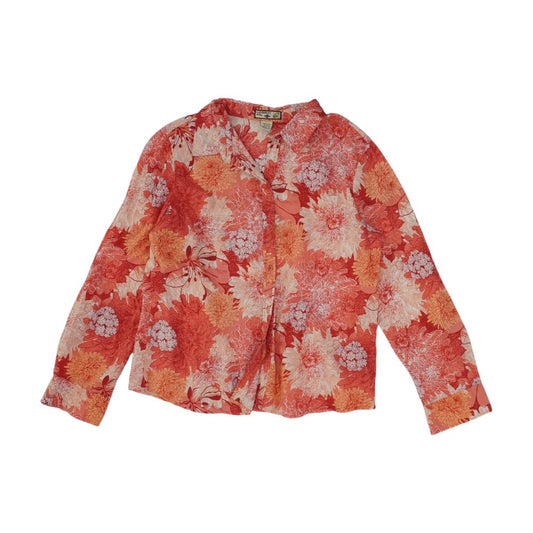 Pink Floral Button Down