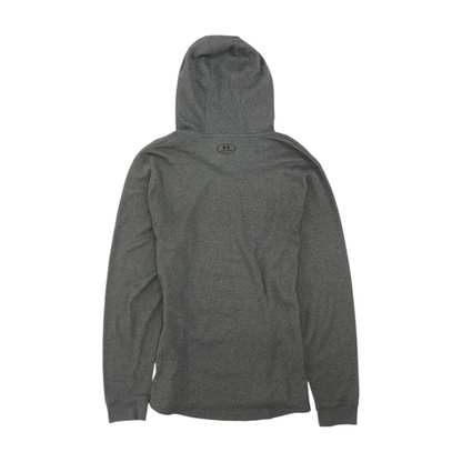 Gray Solid Hoodie Pullover