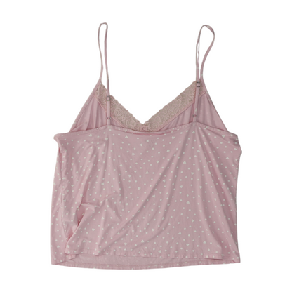 Pink Polka Dot Pajama Top