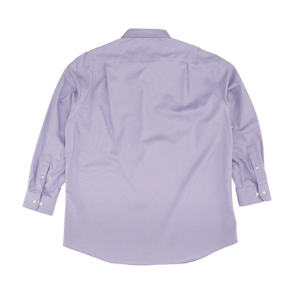 Purple Solid Long Sleeve Button Down
