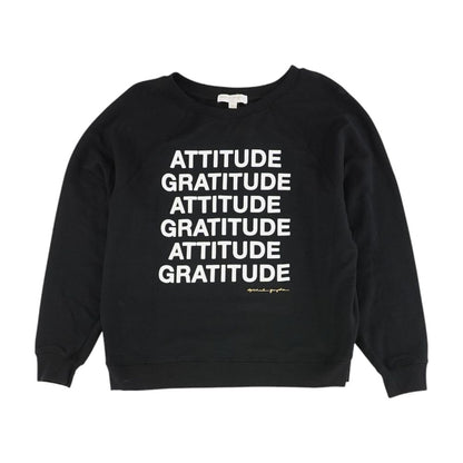 Black Solid Sweatshirt