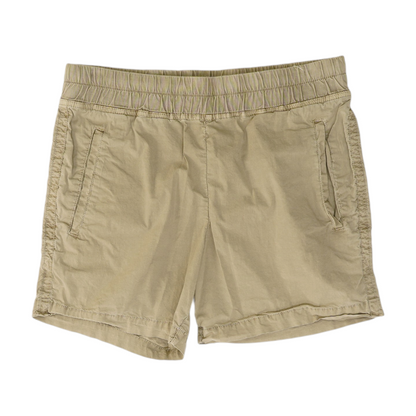 Beige Solid Chino Shorts