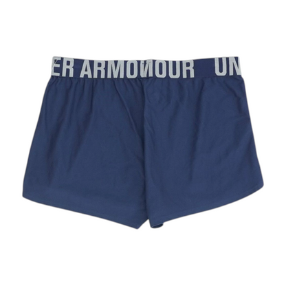 Blue Solid Active Shorts