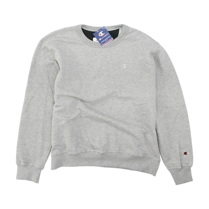 Gray Solid Sweatshirt Pullover