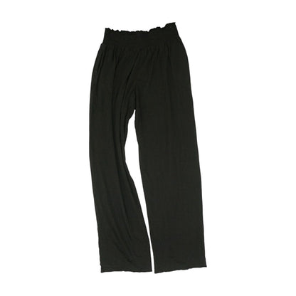 Black Solid Pants