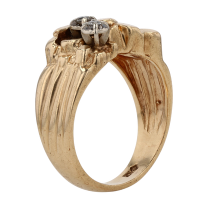 1/10 ctw 10K Yellow Gold Diamond Fashion Ring