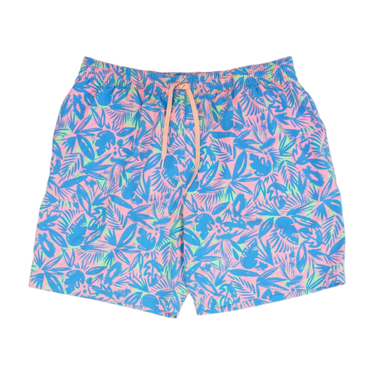 Blue Abstract Swim Bottom