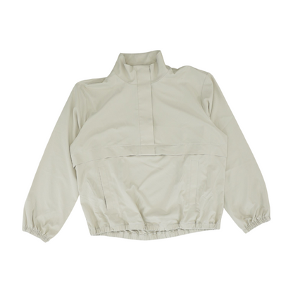 Tan Solid 1/4 Zip Pullover