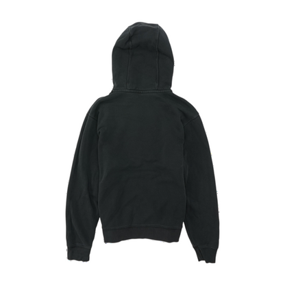 Black Solid Hoodie Pullover