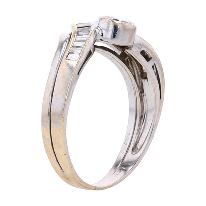 1/2 ctw 14K White Gold Diamond Fashion Ring