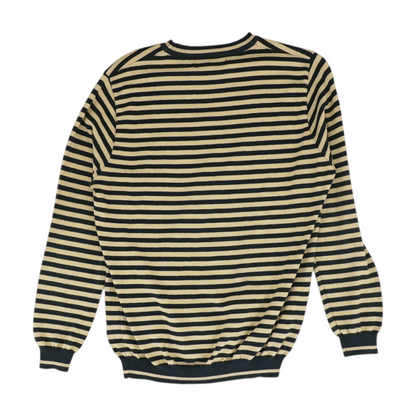 Navy Striped Pullover Sweater