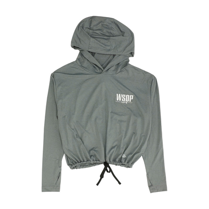Gray Solid Hoodie Pullover