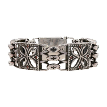 Baron Sterling Silver Cubic Zirconia Chain Bracelet