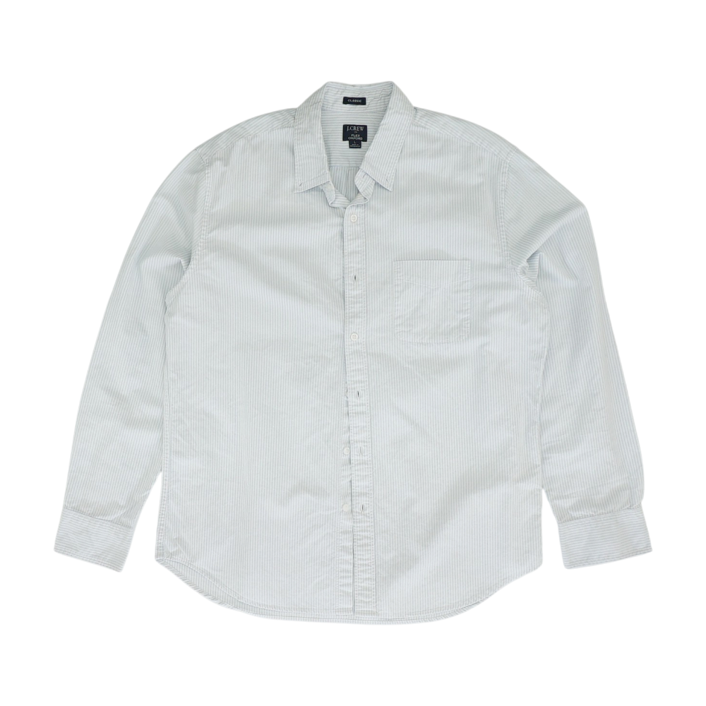 Blue Striped Long Sleeve Button Down