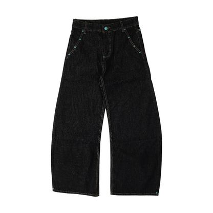 Blue Wide Leg Jeans