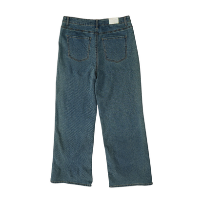 Blue Wide Leg Jeans