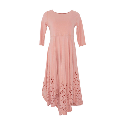 Peach Petite Midi Dress