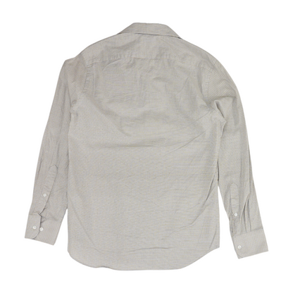 Beige Check Long Sleeve Button Down