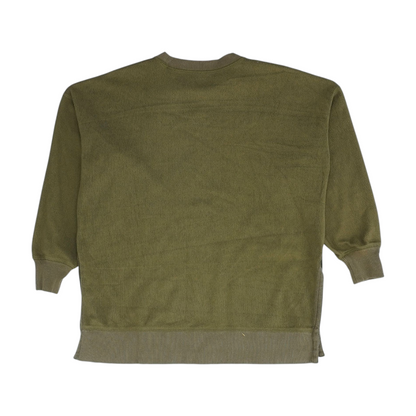Green Solid Sweatshirt Pullover