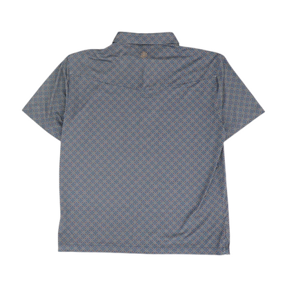 Blue Print Short Sleeve Polo