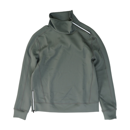 Gray Solid Sweatshirt Pullover