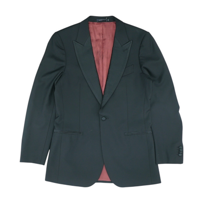 Black Solid Suit Jacket