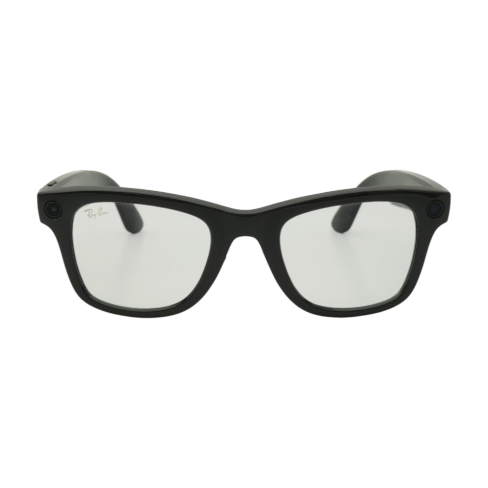 Black Wayfarer Smart Glasses