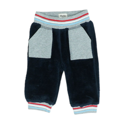 Navy Color Block Active Pants