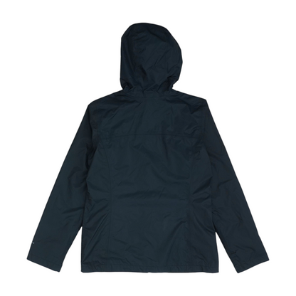 Black Solid Rain Jacket