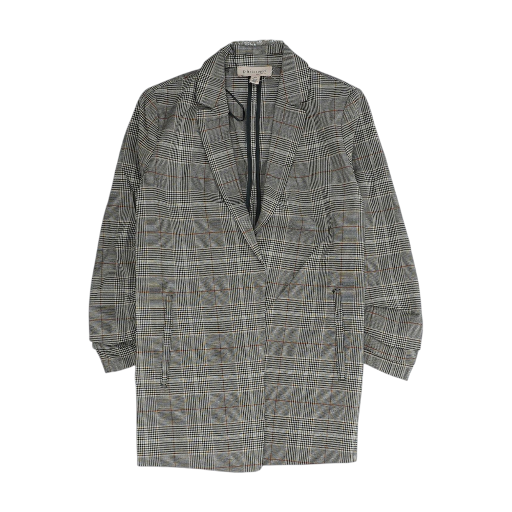 Gray Plaid Blazer