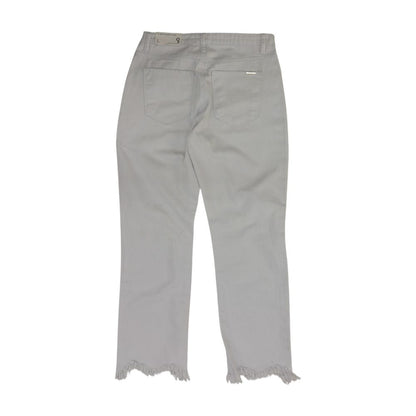 White High Rise Straight Leg Jeans