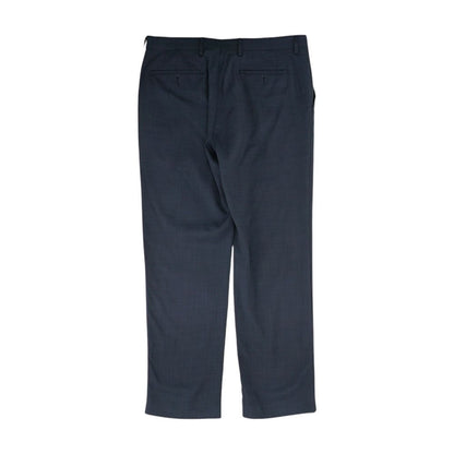 Navy Solid Dress Pants
