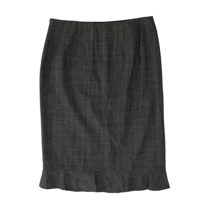 Black Houndstooth Mini Skirt