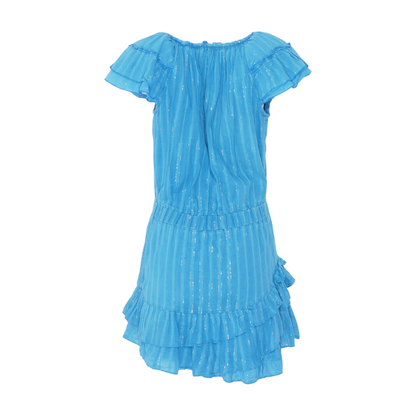 Blue Striped Mini Dress