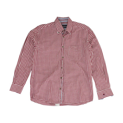 Red Check Long Sleeve Button Down