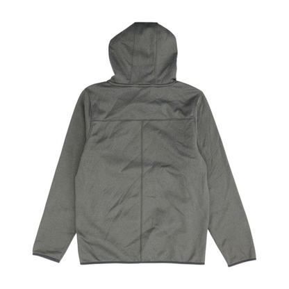 Gray Solid Hoodie Pullover